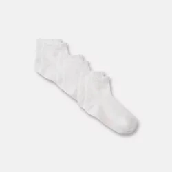 White ankle socks (set of 3)