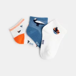 Bird print socks (set of 3)