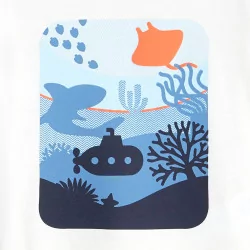 Sea bed print T-shirt