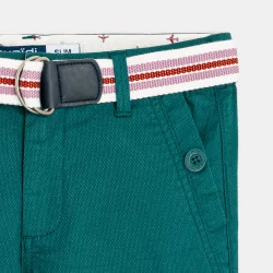 Slim fancy knit Bermuda shorts