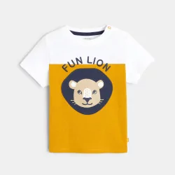 Embroidered lion T-shirt