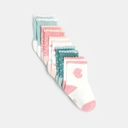 Scalloped edge socks (set of 5)