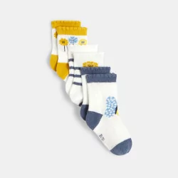 Scalloped edge socks (set of 3)