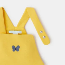 Yellow butterfly strap dress