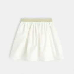 Full skirt in shiny fabric