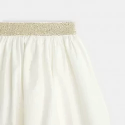 Full skirt in shiny fabric