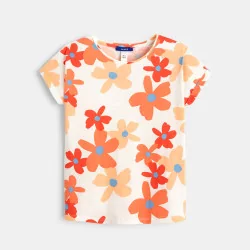 T-shirt with big flowers
