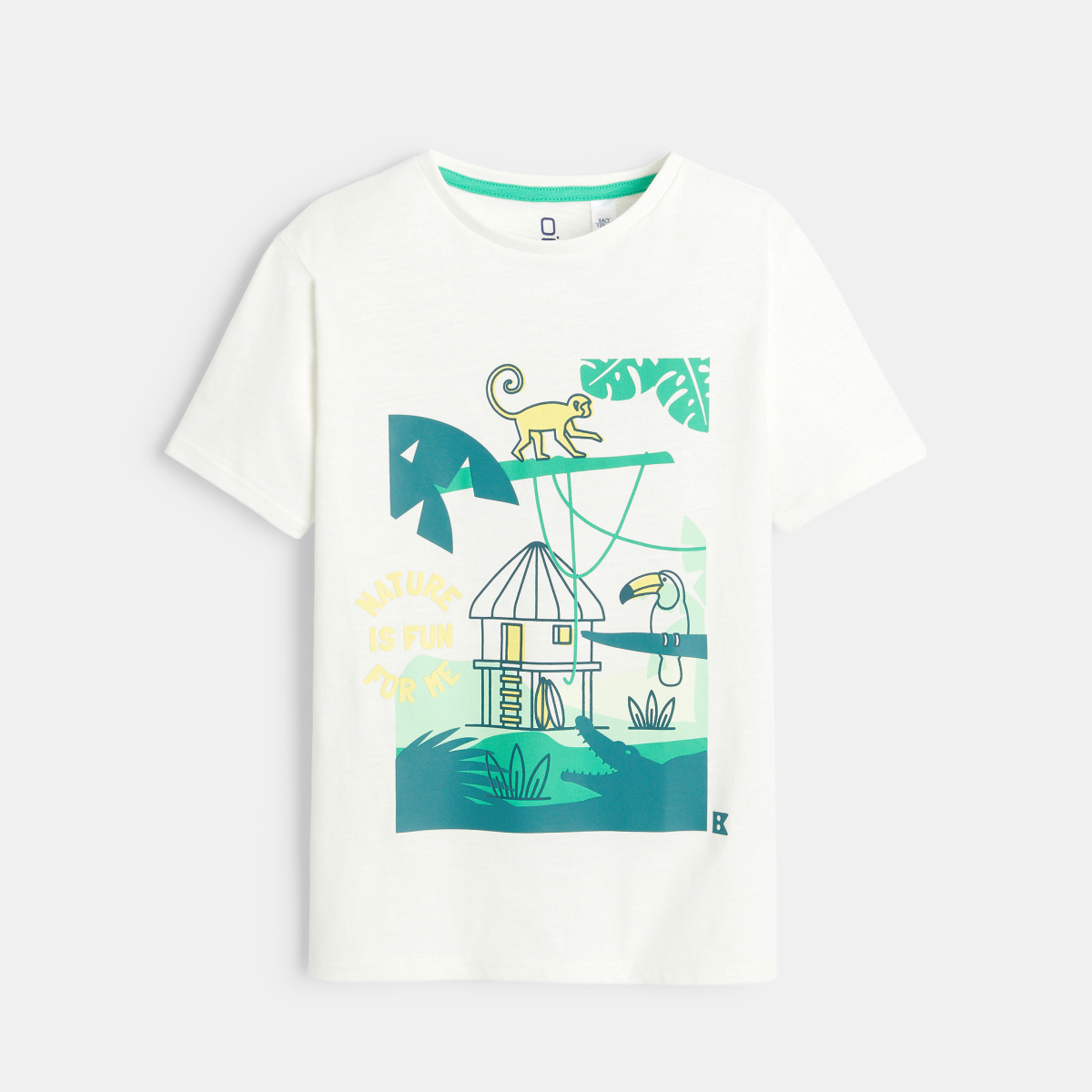 T-shirt with placement print motif | Saudi Arabia Size 3Y Color blanc ...