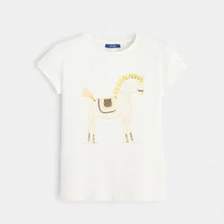 T-shirt with horse motif