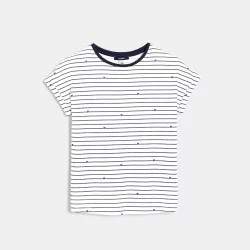 T-shirt with little heart stripes
