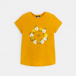 Girl's yellow floral and...