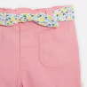 Baby girl's pink textured cotton shorts