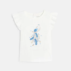 Baby girl's white T-shirt...