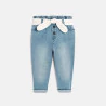Baby girl's blue high rise trousers