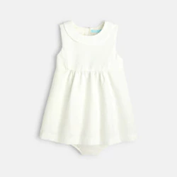 Baby girl's white party dress