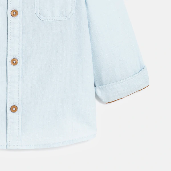 Baby boy's light blue Oxford shirt