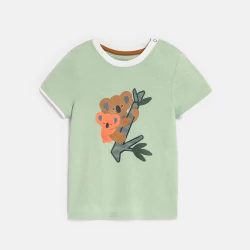 Baby boy's green koala T-shirt