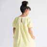 Girl's plain yellow babydoll dress