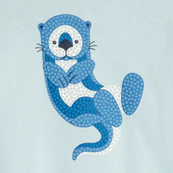 Baby boy's light blue otter...