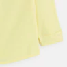 Boy's plain yellow Henley collar shirt