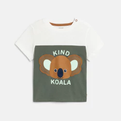 Baby boy's green koala T-shirt