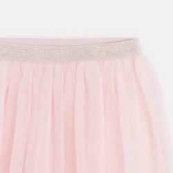 Girl's pink tulle pleated...