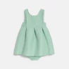 Baby girl's green shiny dress