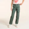 Boy's khaki green cargo trousers