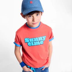 Chambray kids' baseball cap