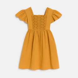 Girl's yellow dress with...