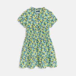 Girl's green floral floaty...
